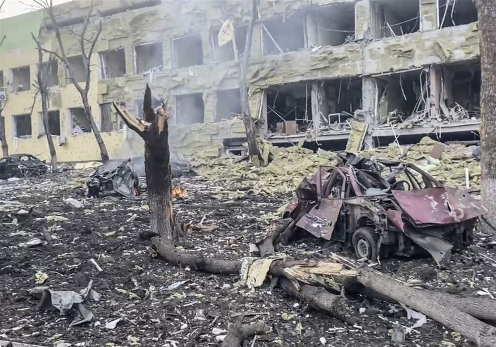 On Camera, Ukrainian Hospital Destroyed By Russian Airstrike