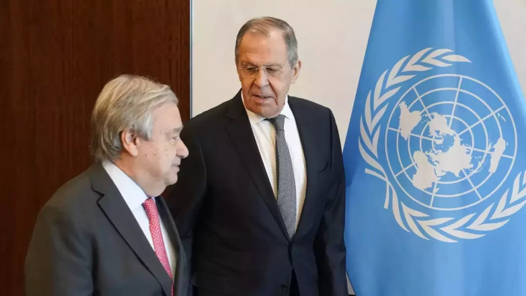 U.N. chief and West berate Russia's top diplomat over Ukraine