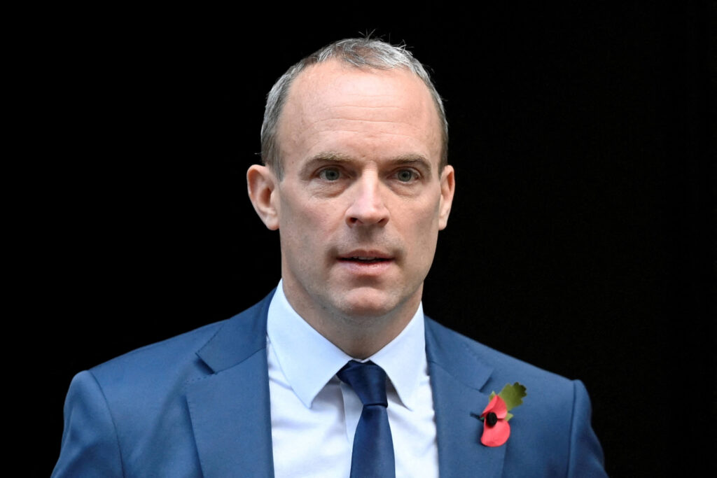 UK Deputy Prime Minister Dominic Raab resigns